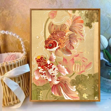 Koi Chữ Thập Bộ 2.024 Ren Thêu Thủ Công – Bông Sen Handmade, Gói Nhỏ Giá ưu đãi 312.519 đ