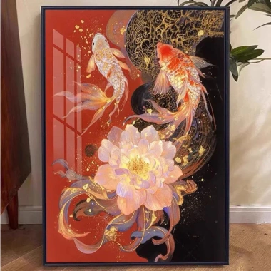 Koi Thông Minh Cross Stitch Full Thêu 2.026 Phong Cách Mới May Mắn In Chữ Thập Handmade