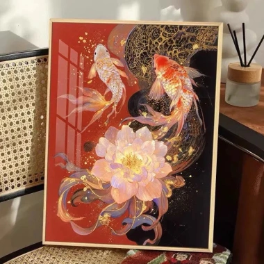 Koi Thông Minh Cross Stitch Full Thêu 2.026 Phong Cách Mới May Mắn In Chữ Thập Handmade