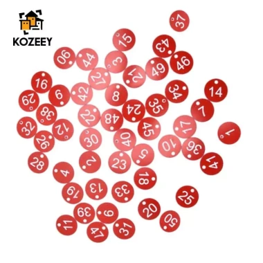 KOZEEY 100x Thẻ Đánh Số ID Hành Lý - Quản Lý Tủ Khóa Nhà Hàng, Siêu Thị, Khách Sạn - Giá 163.900₫ 7