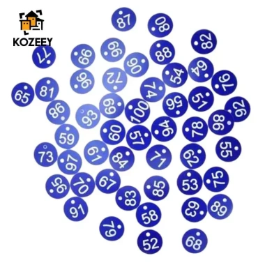 KOZEEY 100x Thẻ Đánh Số ID Hành Lý - Quản Lý Tủ Khóa Nhà Hàng, Siêu Thị, Khách Sạn - Giá 163.900₫ 8