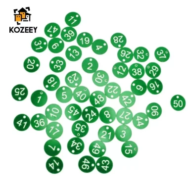 KOZEEY 100x Thẻ Đánh Số ID Hành Lý - Quản Lý Tủ Khóa Nhà Hàng, Siêu Thị, Khách Sạn - Giá 163.900₫ 9