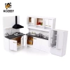 KOZEEY 1/12 Nhà Búp Bê Thu Nhỏ Nội Thất Nhà Bếp Tủ Nấu Trắng 575k 7