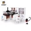 KOZEEY 1/12 Nhà Búp Bê Thu Nhỏ Nội Thất Nhà Bếp Tủ Nấu Trắng 575k 9