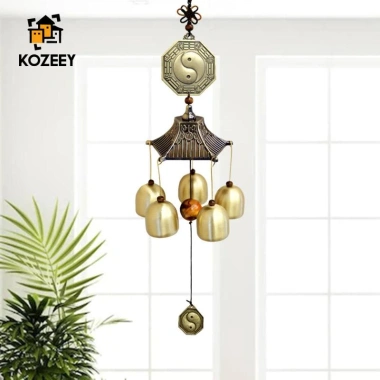 KOZEEY Chuông Gió Nhỏ Bằng Đồng Thau Treo Trang Trí Nhà Cửa Giá Ưu Đãi 212.300₫