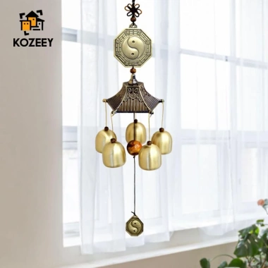KOZEEY Chuông Gió Nhỏ Bằng Đồng Thau Treo Trang Trí Nhà Cửa Giá Ưu Đãi 212.300₫