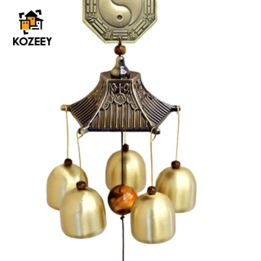 KOZEEY Chuông Gió Nhỏ Bằng Đồng Thau Treo Trang Trí Nhà Cửa Giá Ưu Đãi 212.300₫