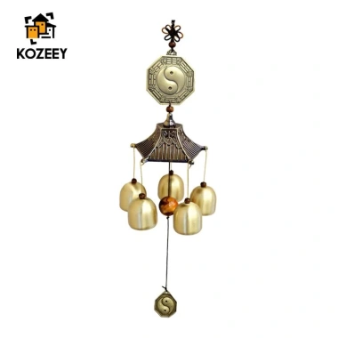 KOZEEY Chuông Gió Nhỏ Bằng Đồng Thau Treo Trang Trí Nhà Cửa Giá Ưu Đãi 212.300₫