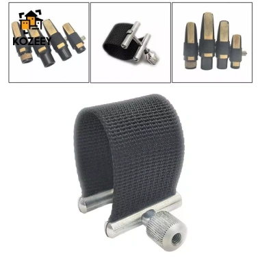 KOZEEY Dây đeo kim loại đen tăng cường âm thanh Saxophone Alto - Kẹp hỗ trợ thực hành, 126.500 VND