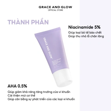Lăn khử mùi Black Opium Grace & Glow Serum – Niacinamide, AHA, sáng da, 111.000₫