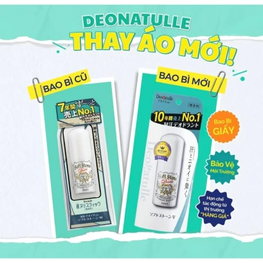 Lăn Khử Mùi Deonatulle Đá Khoáng Trắng Không Màu 20g - Chính Hãng, Giá 335k