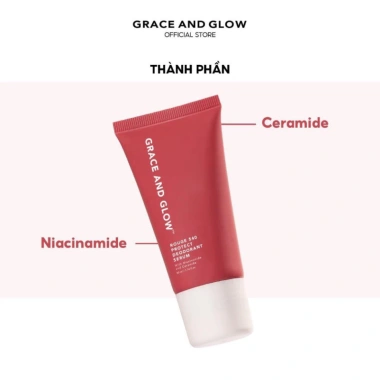 Lăn khử mùi Grace & Glow Deodorant Serum 50ml Rosslyn - Dưỡng sáng, ngăn mồ hôi, Niacinamide + AHA, giảm giá 111k