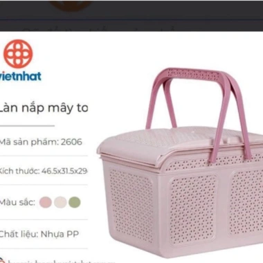Làn Nắp Mây Size To Giỏ Quần Áo Có Tay Sách 2.606 Giá Siêu Tiết Kiệm 105.000 VND