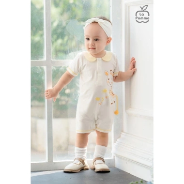 LaPom Body cộc tay Đảo Xanh Kỳ Thú - Đồ sơ sinh bé trai, bé gái, giảm giá 225k