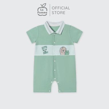 LaPom Body cộc tay La Pomme Cún con phối màu - Đồ sơ sinh bé trai - bé gái, giá ưu đãi 225.000 7