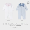 LaPom Body Dài Tay La Pomme Hello Sunday Chât Petit - Đồ sơ sinh bé trai, bé gái, siêu mềm, giá chỉ 249.000 VND 2