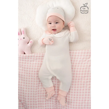 LaPom Body dài tay La Pomme - Sơ sinh bé trai & bé gái, mềm mại, giá ưu đãi 219k 4