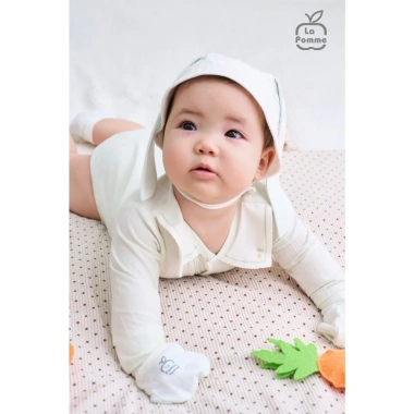 LaPom Bodychip Dài Tay Happy Friend - Đồ sơ sinh bé trai, bé gái, giá gốc 220.500, giảm còn 175.000 6