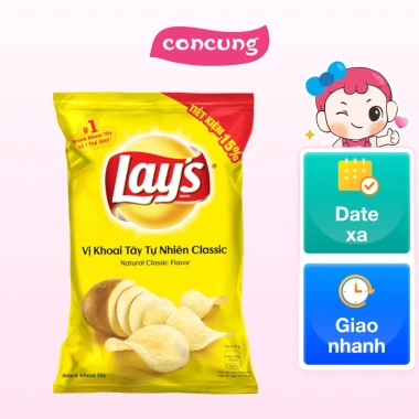 Lays Khoai Tây Tự Nhiên - Giòn Tan, Thơm Ngon, Chỉ 12.000 VND (Giảm 15.480) 2 Lays Khoai Tây Tự Nhiên - Giòn Tan, Thơm Ngon, Chỉ 12.000 VND (Giảm 15.480) 2