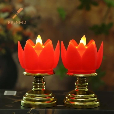 LED Hoa Sen Đèn Phật Đa Màu Nhấp Nháy - Trang Trí Đền, Nhẹ Mềm, Giá 48.070đ 4 LED Hoa Sen Đèn Phật Đa Màu Nhấp Nháy - Trang Trí Đền, Nhẹ Mềm, Giá 48.070đ 4