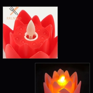 LED Hoa Sen Đèn Phật Đa Màu Nhấp Nháy - Trang Trí Đền, Nhẹ Mềm, Giá 48.070đ