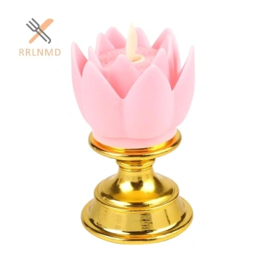 LED Hoa Sen Đèn Phật Đa Màu Nhấp Nháy - Trang Trí Đền, Nhẹ Mềm, Giá 48.070đ