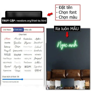 Led NEON Đặt Tên Riêng Thiết Kế Theo Yêu Cầu - Trang Trí Decor Quán, Giá 15.000đ
