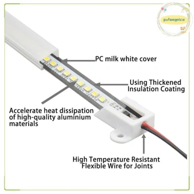 LED Pufangnice 2.835 AC220V Độ Sáng Cao 72 LEDs Dải Cứng 30-40cm Tiết Kiệm 7