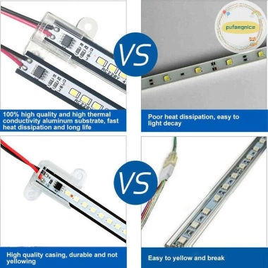 LED Pufangnice 2.835 AC220V Độ Sáng Cao 72 LEDs Dải Cứng 30-40cm Tiết Kiệm 9
