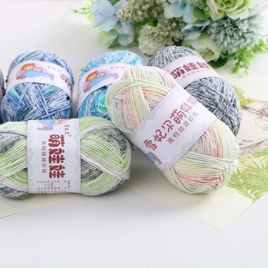 Len Baby Yarn Màu Loang 40gr – Mã 101‑120, Giá 35.700₫, Nhỏ gọn, Đa màu, Phù hợp bé
