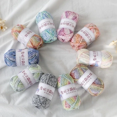 Len Baby Yarn Màu Loang 40gr – Mã 101‑120, Giá 35.700₫, Nhỏ gọn, Đa màu, Phù hợp bé