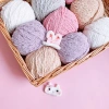 Len bông xù Xiaoke sợi nhỏ 3mm cuộn 50g - Giá ưu đãi 30.800₫, phù hợp làm đồ handmade 2