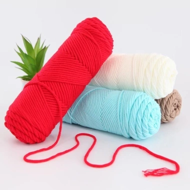 Len Cotton Love sợi 3mm mềm mại - Len ống nội địa Trung cuộn 100g giá 37.800 VND