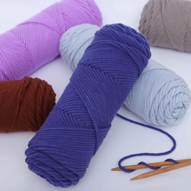 Len Cotton Love sợi 3mm mềm mại - Len ống nội địa Trung cuộn 100g giá 37.800 VND