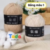 Len Milk Cotton Mác Đen Cuộn 50gr (Mã 01-50) - Giá chỉ 19.360₫, giảm tới 4.259₫
