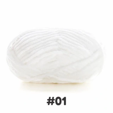 Len nhung mèo sợi to nhẹ mềm mịn 50gr - Giá ưu đãi 30.800đ, len móc thú bông