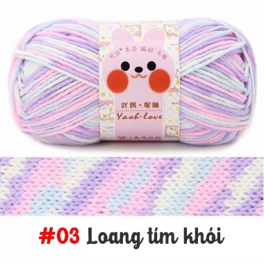 Len Yaoh Wool Love Màu Loang Ngọt Ngào 100gr - Vải len giá chỉ 44.100 VND 10