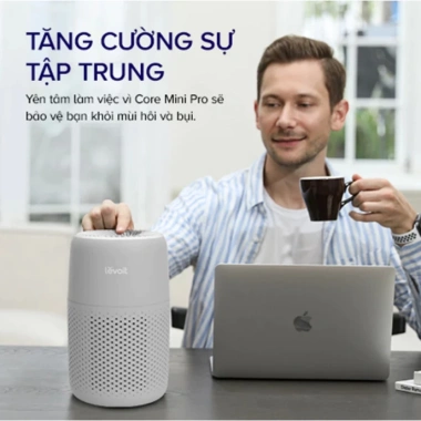 Levoit Core Mini Pro – Máy lọc không khí 15m2, lọc than, Vortex 3.0, 24 tháng BH 2 Levoit Core Mini Pro – Máy lọc không khí 15m2, lọc than, Vortex 3.0, 24 tháng BH 2