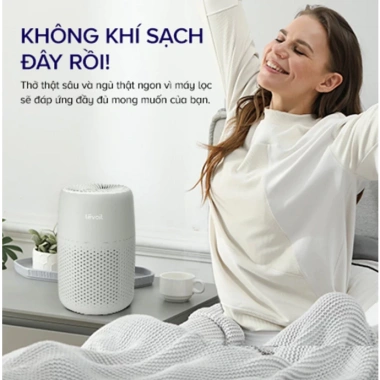 Levoit Core Mini Pro – Máy lọc không khí 15m2, lọc than, Vortex 3.0, 24 tháng BH