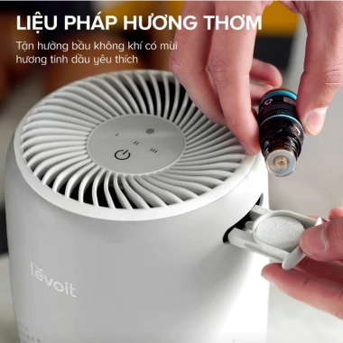 Levoit Core Mini Pro – Máy lọc không khí 15m2, lọc than, Vortex 3.0, 24 tháng BH