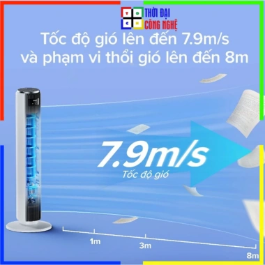 Levoit Quạt Tháp 36 inch Thông Minh 12 cấp gió, Cảm biến Nhiệt độ, Bảo hành 24 tháng, Ưu đãi 1 đổi 1 15 ngày
