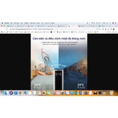 Levoit Quạt Tháp 36 inch Thông Minh 12 cấp gió, Cảm biến Nhiệt độ, Bảo hành 24 tháng, Ưu đãi 1 đổi 1 15 ngày
