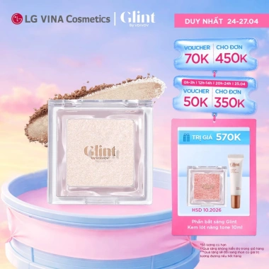 LG Makeup VN Phấn Bắt Sáng Glint 2.3g - Bột Ngọc Trai Siêu Mịn, Giá 379k