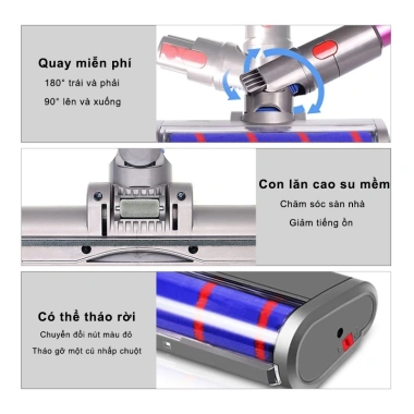 Linh kiện thay thế Dyson V6-V15 / V10slim / SV18 - Chổi đầu hút bụi sàn, giá 580.055₫ 4 Linh kiện thay thế Dyson V6-V15 / V10slim / SV18 - Chổi đầu hút bụi sàn, giá 580.055₫ 4