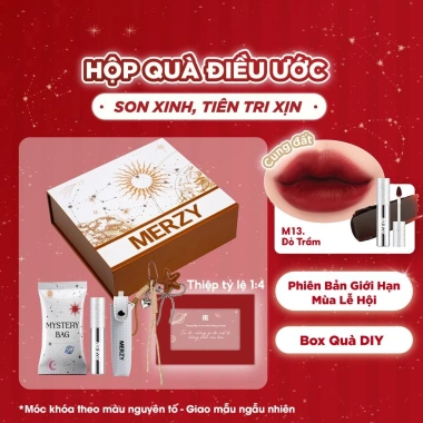 Livestream Hộp Quà Điều Ước Son Môi Merzy Holiday 25 Bundle Combo Box Quà Tặng Giá Ưu Đãi 209k 10