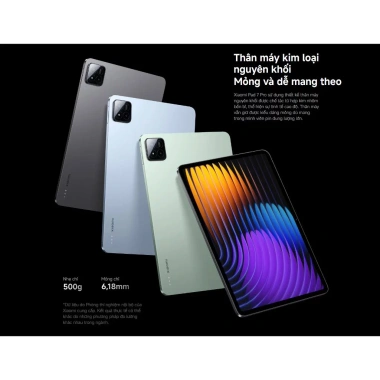 Livestream: Xiaomi Pad 7 Pro 12GB 512GB Chính Hãng - Giá 17.990.000, BH 18 Tháng