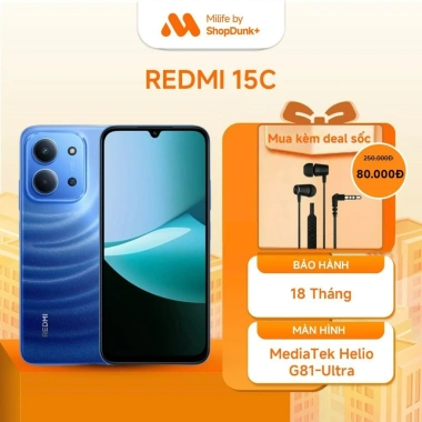 Livestream Xiaomi Redmi 15C 4+128GB/6+128GB Chính Hãng - Giá 5 triệu, BH 18 tháng