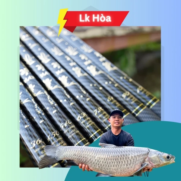 Hình ảnh sản phẩm [LK HÒA] CẦN CÂU ĐÀI LK PHIÊN BẢN MỚI 2.024, CẦN ĐÁNH TỪ CÁ 1KG ĐẾN 100KG BẢO HÀNH 2 LÓNG BẤT KỲ