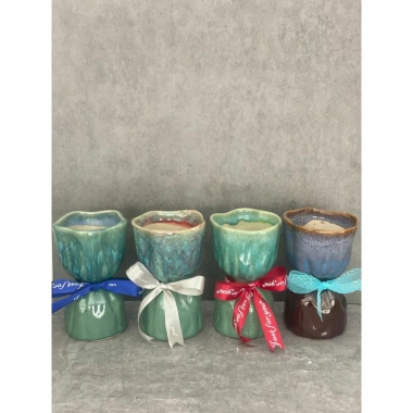 Lọ hoa bó hoa thủ công Bát Tràng - gốm Randon, kèm nơ xinh, giá chỉ 199.000đ (giảm 20%)