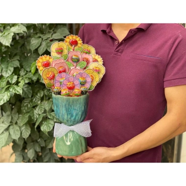 Lọ hoa bó hoa thủ công Bát Tràng - gốm Randon, kèm nơ xinh, giá chỉ 199.000đ (giảm 20%) 4 Lọ hoa bó hoa thủ công Bát Tràng - gốm Randon, kèm nơ xinh, giá chỉ 199.000đ (giảm 20%) 4